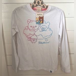San-X Rilakkuma Long Sleeve Shirt Size Small